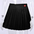 thumbnail image 4 of Fesfesfes Women Skirt Sexy Cute Pattern Skirt Thin Sexy Short Side Zipper Pleated Skirt, 4 of 9