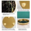 thumbnail image 3 of Iron Art  Marbled Metal Tray Cosmetics Jewelry Storage Tray Fruit Tray S, 3 of 10