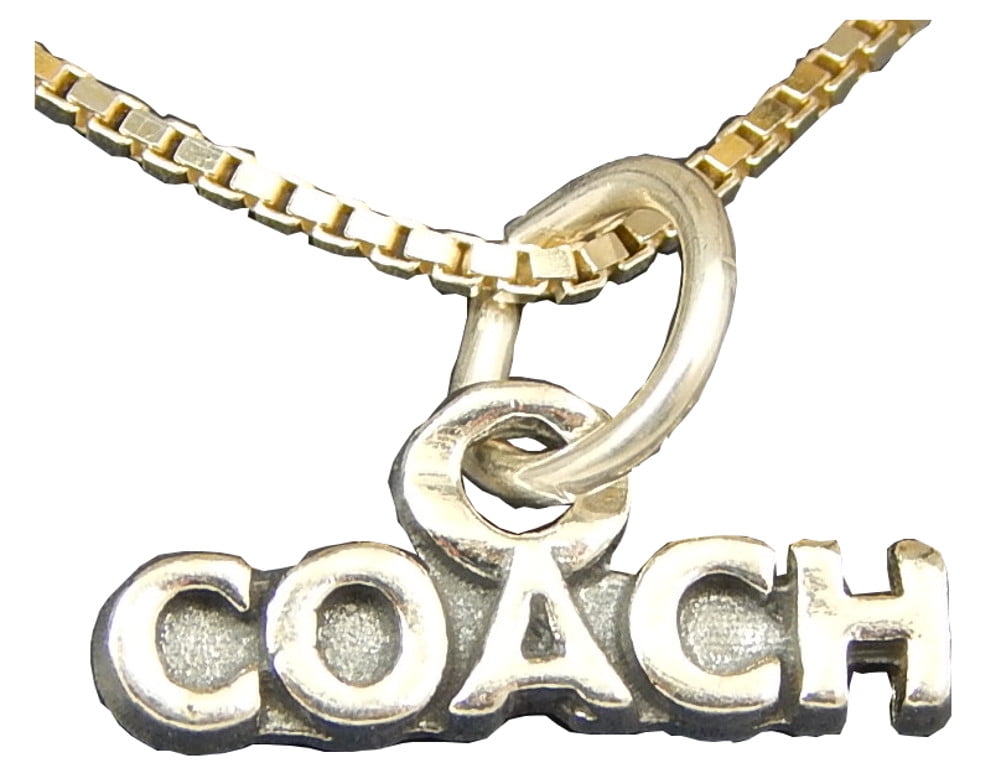 silver coach necklace