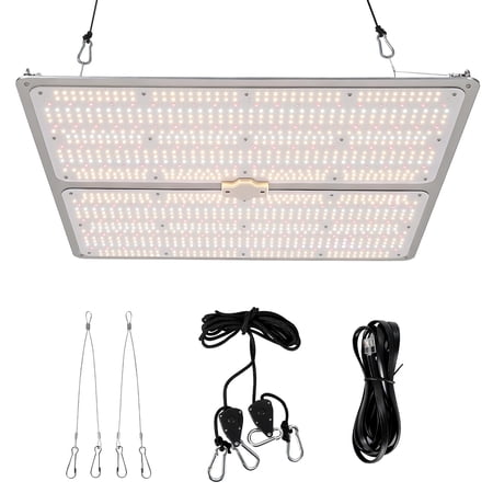 Full Spectrum LED Grow Light Indoor w/ Red IR 400W Hanging Sunlight Simulating