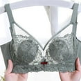thumbnail image 6 of Padded T Shirt Bras for Women Lace Bra For Womens Underwire Bra Lace Floral Bra Unlined Unlined Full Coverage Bra Underwire T-shirt Bra Padded Bralettes for Women Sexy, 6 of 7