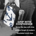 thumbnail image 6 of Bingfone Navy Blue Anchor Reusable Insulated Lunch Bag Cooler for Work School Picnic or Travel, 6 of 9