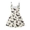 thumbnail image 2 of Jeiento Halloween Bats Women's Sleeveless Midi Dress Casual Beach Flowy Sundress for Women Girls Sexy Swing Dress Summer Dresses with Spaghetti Strap Festival Decor, Size 2XL, 2 of 7