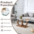 thumbnail image 4 of Sudica Rectangle Glass Coffee Table, Modern 47"x25" Tempered Glass Top Tea Table for Living Room, Wood Base, 4 of 6