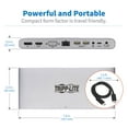 thumbnail image 5 of Tripp Lite Thunderbolt 3 Docking Station 4k60Hz DP HDMI VGA USB C Usb-A GBE - GIGE - 60 Watt, 5 of 5