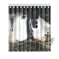 thumbnail image 1 of ABPHQTO Merry Christmas Tree Skull Gift Cortina de ducha de tela impermeable 160x180 cm, 1 of 2