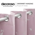thumbnail image 6 of Deconovo Blackout Curtains with Silver Dots Printed Patterns for Sliding Door (52W x 108L inch, Pink Lavender, 2 Panels), 6 of 7