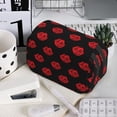 thumbnail image 7 of Sikiie Red Beautiful Lips Print Flip Double-layer Pencil Case, All-purpose Stationery Bag for Study and Office, Zipper Design, Unisex, 7 of 7