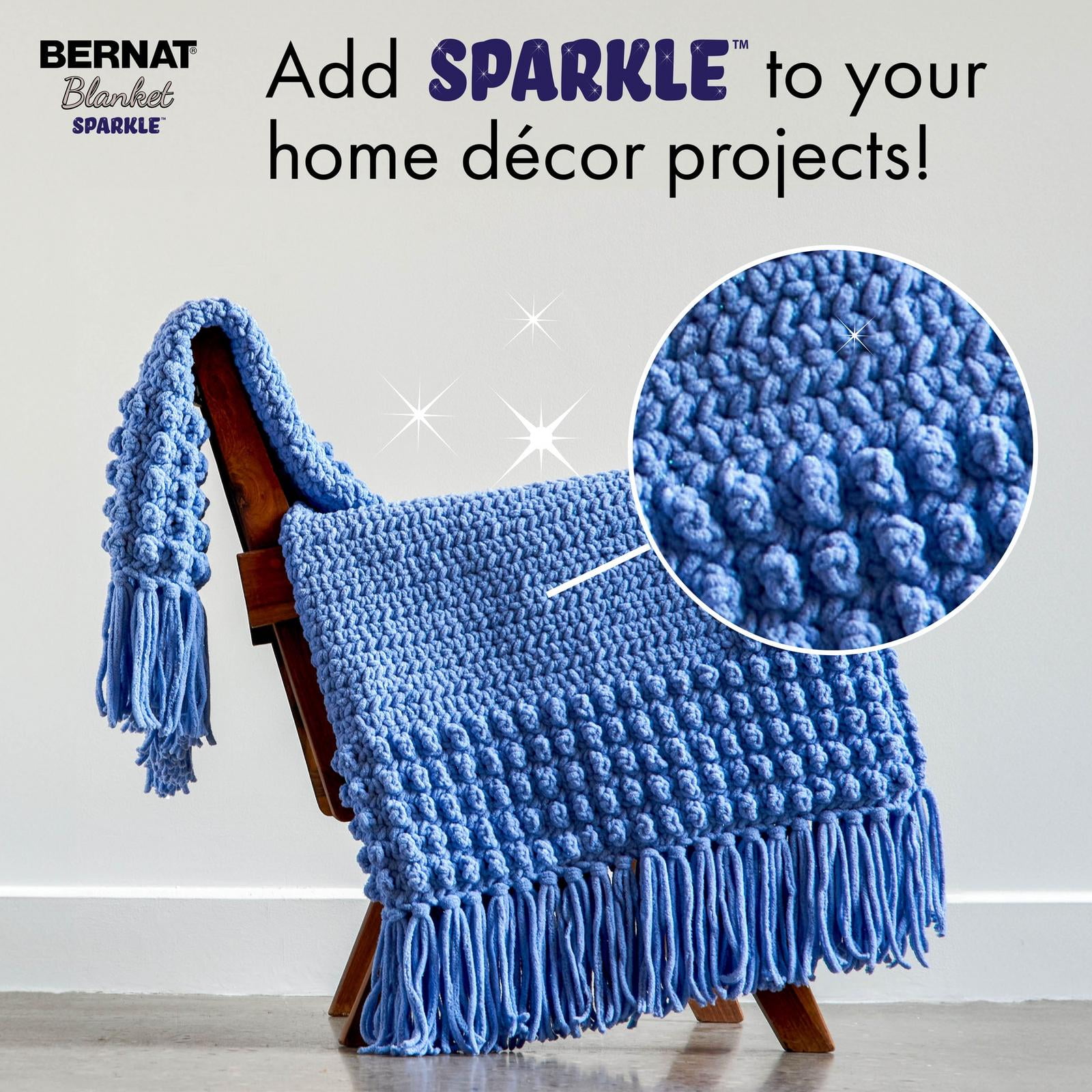 "Bernat® Fil Sparkle™ de Couverture pour Bébé Polyester #6 Super Volumineux, 10,5 Oz/300 G, 220 Yards"