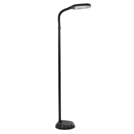 Natural Full Spectrum Sunlight Reading Floor Lamp by Lavish Home (Black) - Adjustable (Best Reading Lamps For Living Room)