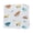 Small car, variant on Multipurpose Baby Bib With Cartoon Print 30x30cm Easy Cleaning Quick Dry Saliva Towel For Infants