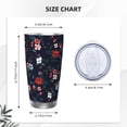 thumbnail image 4 of Salouo Vintage Rose Print 20oz Tumbler with Lid,Stainless Steel Vacuum Insulated Tumbler Durable Insulated Coffee Mug Thermal Cup with Splash Proof Sliding Lid-Without Straw, 4 of 8