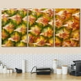 thumbnail image 2 of wall26-3 Piece Canvas Wall Art - Ripe Pineapple Fruit Texture. for Food and Beverage, Healthcare - Modern Home Art Stretched and Framed Ready to Hang - 16"x24"x3 Panels, 2 of 5