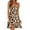 Brown, variant on Holloyiver Summer Dresses for Women 2023 Trendy Floral Print T-shirt Vest Beach Dress Sleeveless Ruffle Loose Boho V Neck Mid Length Sun Dress Navy