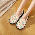 thumbnail image 6 of Honeii Easter eggs Print Furry Slippers Bedroom Slippers for Women and Men Fuzzy Plush Comfy Faux Fur Lined Slide Shoes -Large, 6 of 8