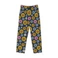 thumbnail image 6 of Uemuo Colorful Sunflowers Pattern Men's Wide Leg Palazzo Lounge Pants with Pockets Light Weight Loose Comfy Casual Pajama Pants-Medium, 6 of 9