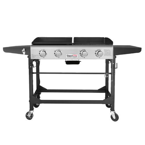 Royal Gourmet Gd401 4 Burner Portable, Outdoor Griddle Grill Combo With Lid