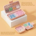 thumbnail image 5 of Miogawg Travel Pill Organizer, Portable Moisture Proof Small Pill Case, Small Medicine Box, Compact Pocket Pharmacy For Purse Vitamin Fish Oil Container, 5 of 5