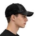 thumbnail image 4 of CYSFASHION Baseball Cap for Women Fashion Accessories Trucker Hat Breathable Visor Cozy Men's Hats & Caps Black, 4 of 9