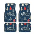 thumbnail image 1 of LAKIMCT Cute Christmas Tree Car Mats, Neoprene Front Rear Floor Mats for Cars, Waterproof Anti-Slip Car Floor Mats Full Set, Universal(4 Pcs), 1 of 6