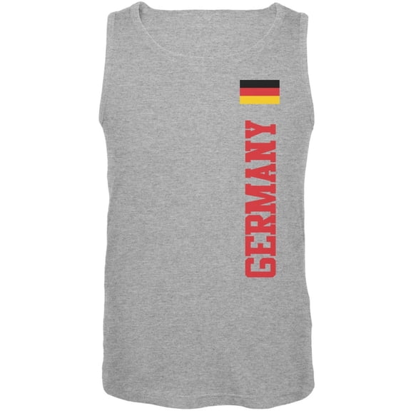 World Cup Germany Heather Grey Adult Tank Top - Large