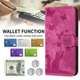thumbnail image 2 of K-Lion for iPhone 15 Wallet Case, Luxury PU Leather Magnetic Clasp Card Holder Cash Slot Flip Case Butterfly Cat Pattern Shockproof Phone Cover for iPhone 15 ,Rose, 2 of 7