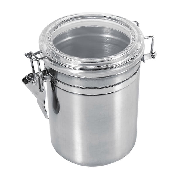 Stainless Steel Kitchen Food Storage Container Bottle Sugar Tea Coffee Beans Canister (L)ZZ16