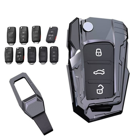 Key Fob Cover Case For VW Jetta Golf Polo MK7 Passat Tiguan Beetle With keyChain