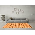 thumbnail image 3 of Ahgly Company Indoor Rectangle Solid Orange Modern Area Rugs, 8' x 12', 3 of 4