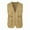 Glisme311-Gold, variant on Tank Tops Men Casual Outdoor Work Fishing Travel Photo Cargo Vest Jacket Multi Pockets Breathable Gym Athletic Top Gold