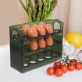 thumbnail image 4 of OULII Organizador De Huevos Para Refrigerador Con 3 Capas Color Verde Práctico Y Resistente, 4 of 8