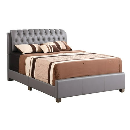 Glory Furniture Marilla Queen Bed in Light Grey Color