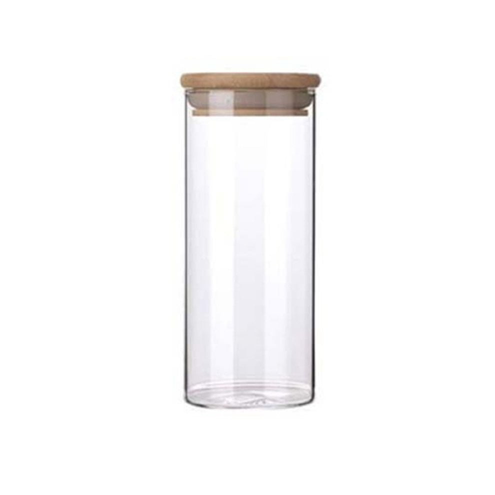 Bamboo Encased Glass Stash Jar Child Proof Air Tight Smell Proof Container