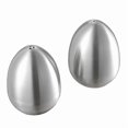 thumbnail image 1 of 2 Pieces Stainless Steel Pepper Shaker Egg Shaped Salt Shaker Set Kitchen Tool, 1 of 5