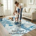 thumbnail image 4 of Ultrug Modern Abstract Rugs Vintage Area Rug Soft Indoor Carpet for Bedroom Living Room Home Decor,2'x3',Blue, 4 of 6