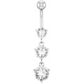 thumbnail image 3 of Belly Button Ring Updated S Urgical Steel Belly Button Rings With Properly, 3 of 9