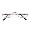 thumbnail image 3 of Agstum Half Moon Readers Spring Hinge Reading Glasses Single Vision (+1.25, Gold), 3 of 4