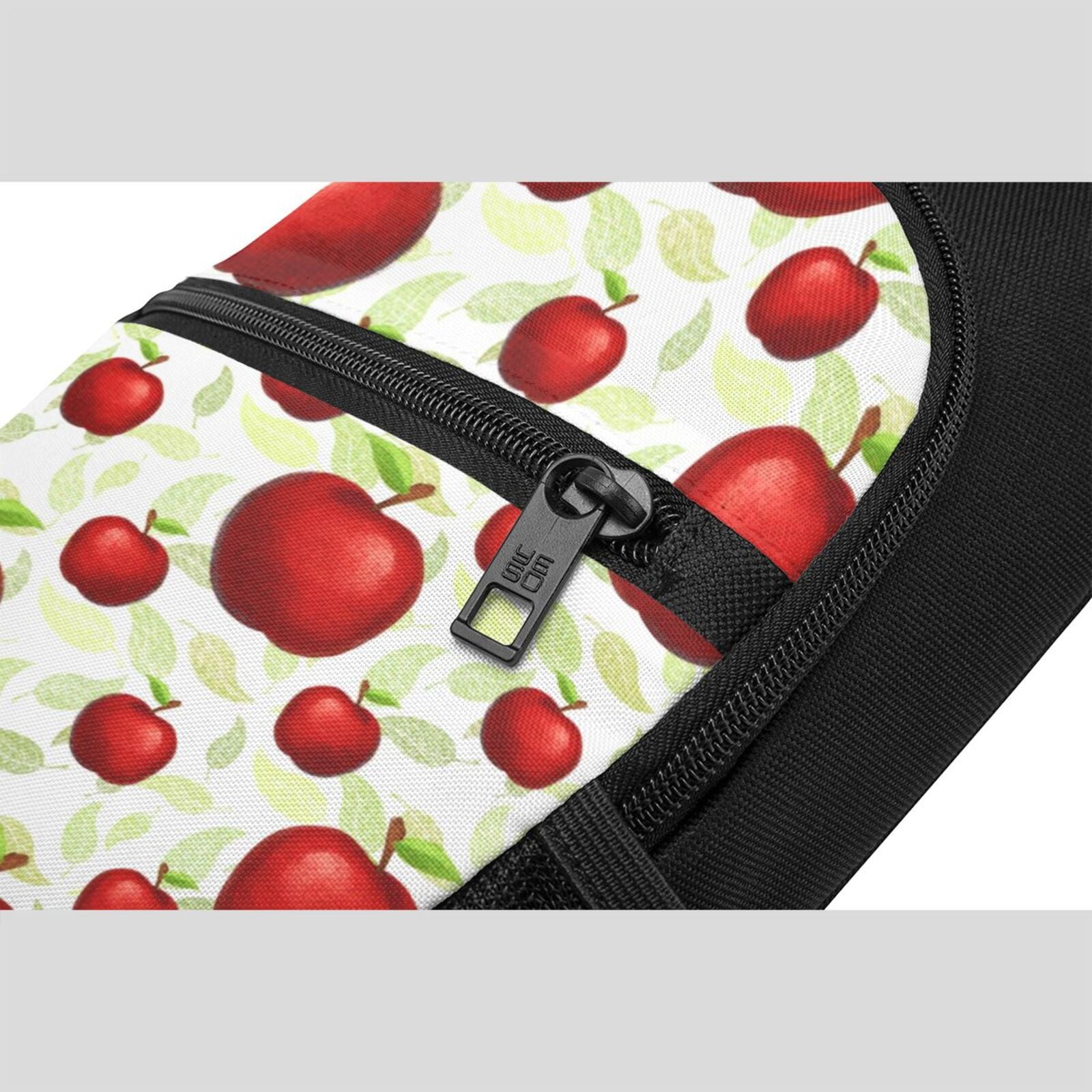 Xecao's Fruit Apples Print Sling Bag: A Versatile Chest, Shoulder, and Crossbody Backpack for Casual Days Out, Perfect for Both Men and Women