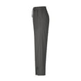 thumbnail image 6 of Stephy Womens Daily Elastic Waist Pockets Straight Solid Color Casual Pants Loose Long Trousers, Gray, XXL, 6 of 7