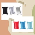 thumbnail image 2 of Electronicheart Émulation Soie Satin Taie d'Oreiller Canapé Taille Jeter Housse de Coussin Maison Canapé Décor Rouge 1 Pc, 2 of 6