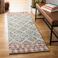 thumbnail image 2 of SAFAVIEH Aspen Maurice Geometric Wool Runner Rug, Green/Red, 2'3" x 8', 2 of 7