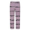 thumbnail image 4 of Deals of The Day Clearance Miqool Mens Striped Pajama Sets Two Piece Long Sleeve Button Down Pj Sets Soft Sleepwear 2 Piece Lounge Set Nightwear with Pockets, 4 of 6