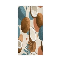 Bath Towel Single-Sided Printed Highly Absorbent Soft Quick Towel for Bathroom Spa Gym & Sports Coconunt
