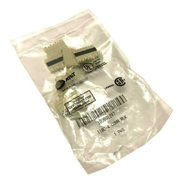 103801247 110C-4 110 Connecting Block, 4 pair count, 10 per package