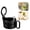 Black, variant on Detachable Hanging Sink Drain Basket with Handle 1-Press Bottom Release Kitchen Sink Strainer Rapid Drainage Food Residue Catcher for Kitchen Bathroom Sponge Scrubber Toothbrush