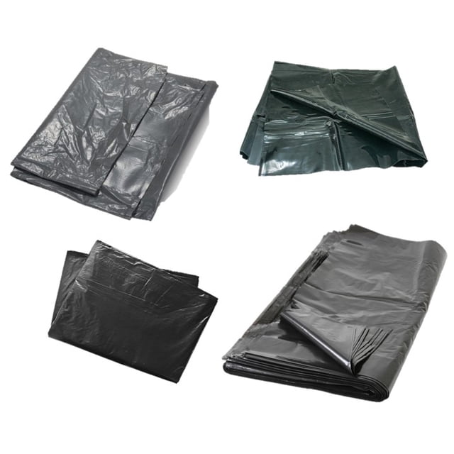 60 Bolsas de plástico para basura 60x90cm Abian Bolsa Negra para Basura