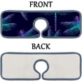 thumbnail image 6 of SKYSONIC Faucet Absorbent Mat 3 Pcs Dragonfly Kitchen Faucet Splash Catcher Washable Counter Drying Pads Behind Faucet for Kitchen Bathroom, 6 of 7