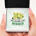 thumbnail image 3 of Fleurs Ruban Cadeau pour Maman Collier Love Scripted Carte Message en Acier Inoxydable Cadeau, 3 of 7