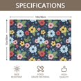 thumbnail image 3 of Placemat, Pioneer Flower Floral Print Pattern Place Mats Table Mat Set Of 2, PVC Washable Placemats for Party Kitchen Dining Decoration, 18x12 Inch, Fade Resistant, 3 of 6