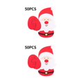 thumbnail image 4 of Naiovety 50 unids/lote de tarjetas de piruleta de papel de Papá Noel, invitaciones DIY, piruleta, paquete de regalo, decoración, regalos de Navidad, Papá Noel 2piezas Naiovety CBP146688, 4 of 6